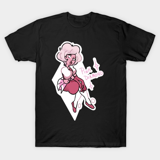 Pink Diamond T-Shirt by InfiniteArtist